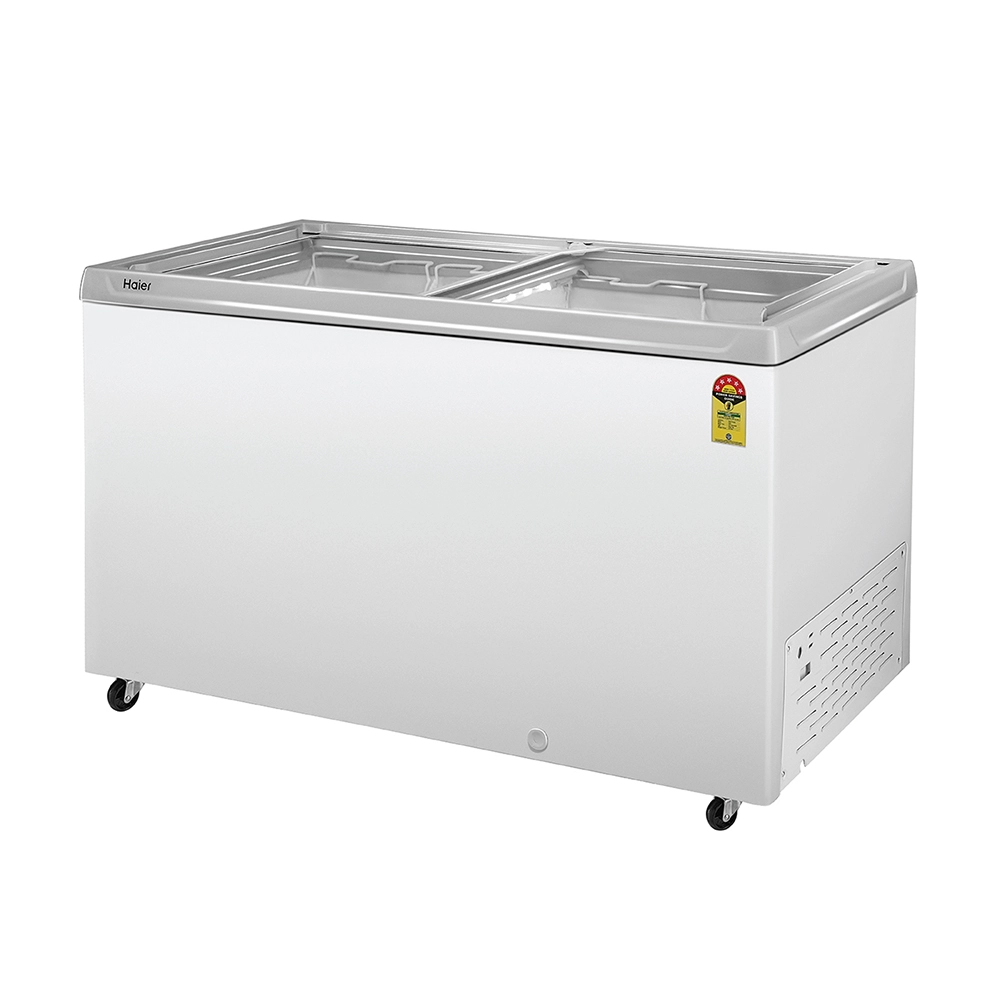 Haier 300 L Glass Top Freezer with LED & 4 Years Warranty, 5 STAR